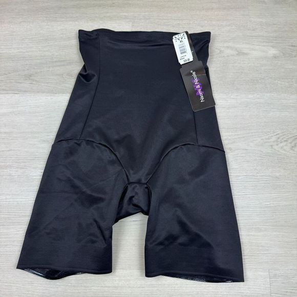 Naomi and Nicole Unbelievable Comfort Hi Waist Thigh Slimmer Size XL Black - Picture 2 of 4